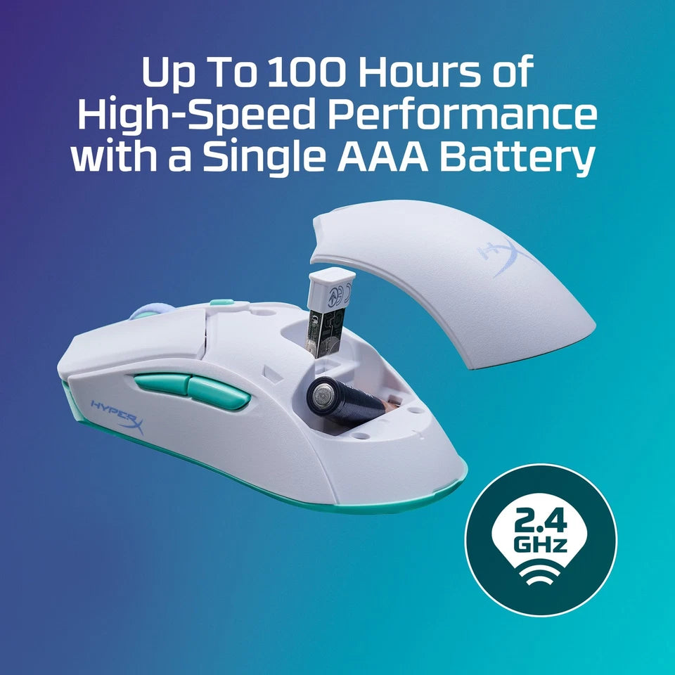 HyperX Pulsefire Haste 2 Core Wireless - Gaming Mouse (White)
