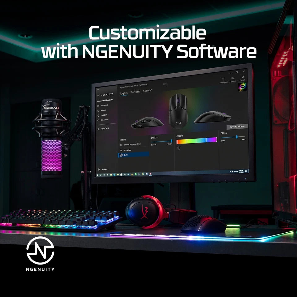 HyperX Pulsefire Haste 2 - Wireless Gaming Mouse (Black)