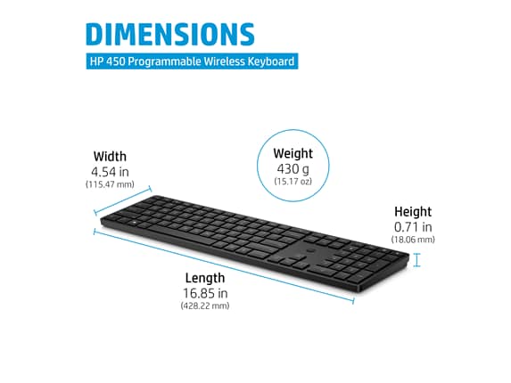 HP 450 Programmable Wireless Keyboard