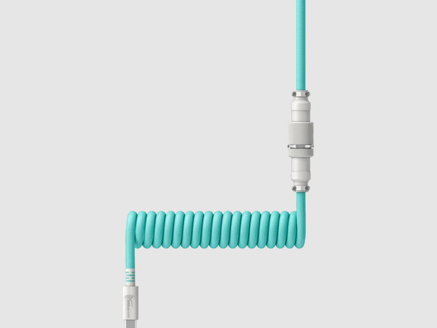 HyperX USB-C Coiled Cable Light Green-White
