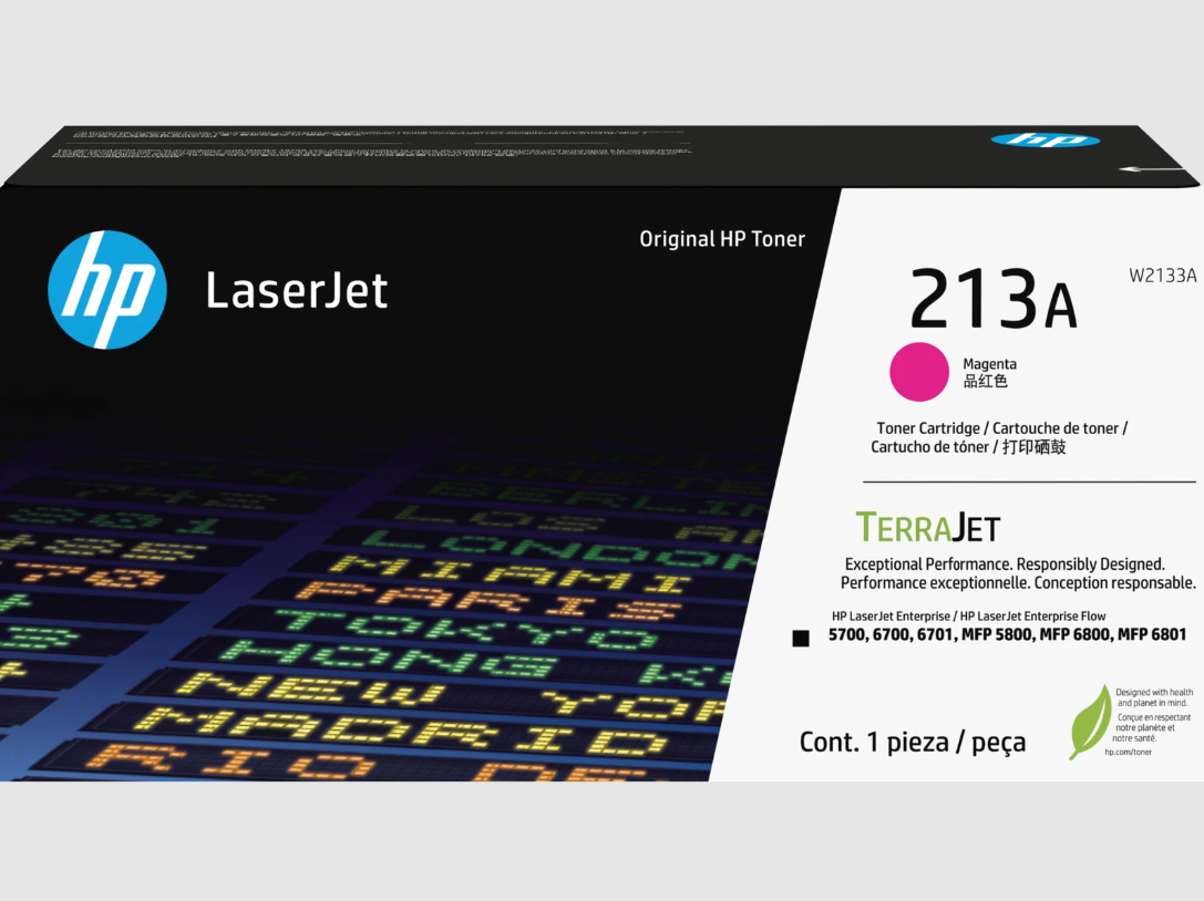 HP 213A Magenta Original LaserJet Toner Cartridge, ~3,000 pages, W2133A