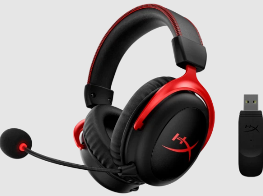 HyperX Cloud II Wireless - Gaming Headset (Black-Red)