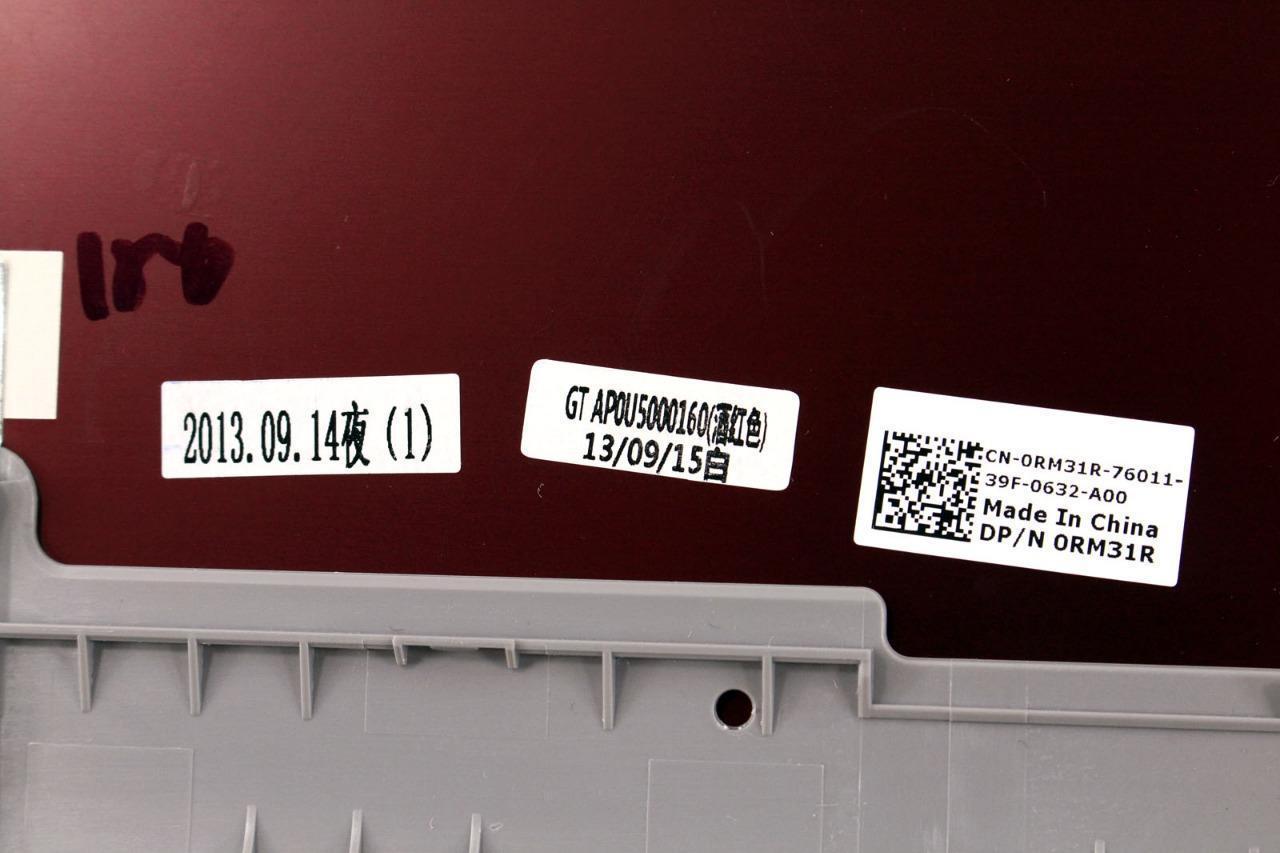 Genuine Dell Inspiron 15R 5537 15.6" Lid LCD Back Cover Red RM31R 0RM31R