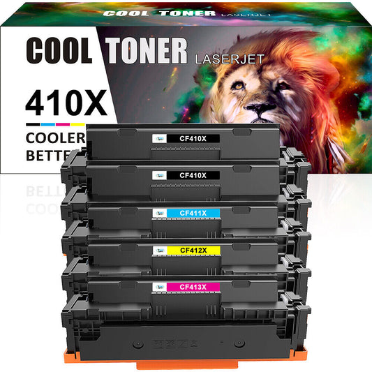 5x CF410X -3X Toner Compatible with 410X HP MFP M477fnw M477fdn M477fdw M377dw