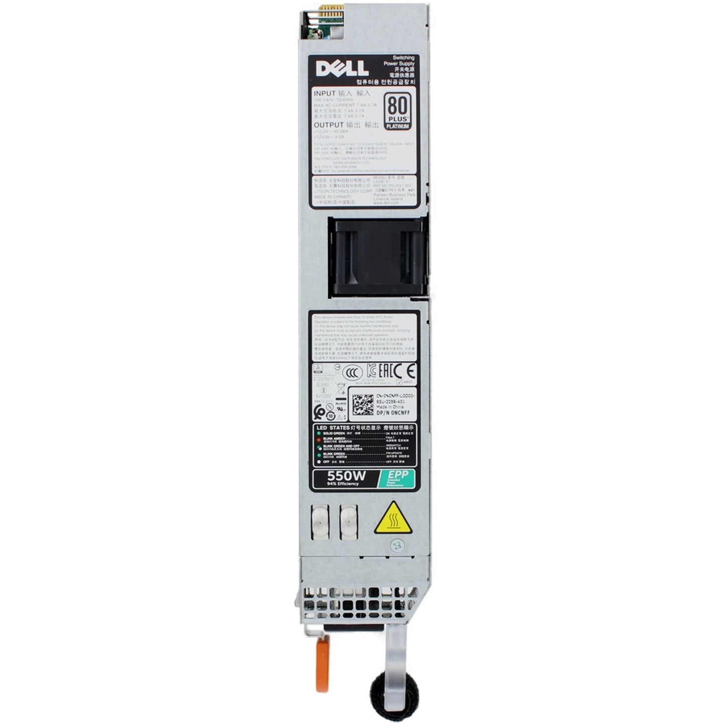 Dell 550W EPP 80+ Platinum PSU (NCNFF)