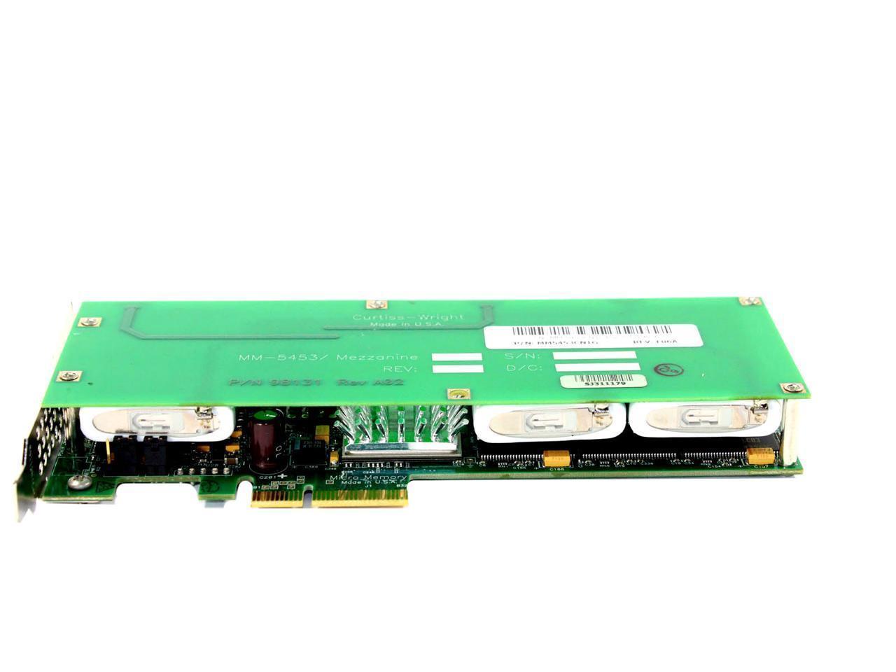Curtiss Wright 1GB NVRAM PCI-E Mezzanine Card NFS Accelerator w/ Battery MM-5453