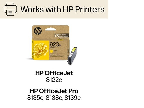 HP 923e EvoMore Yellow Original Ink Cartridge, 800 pages, 4K0T6LN
