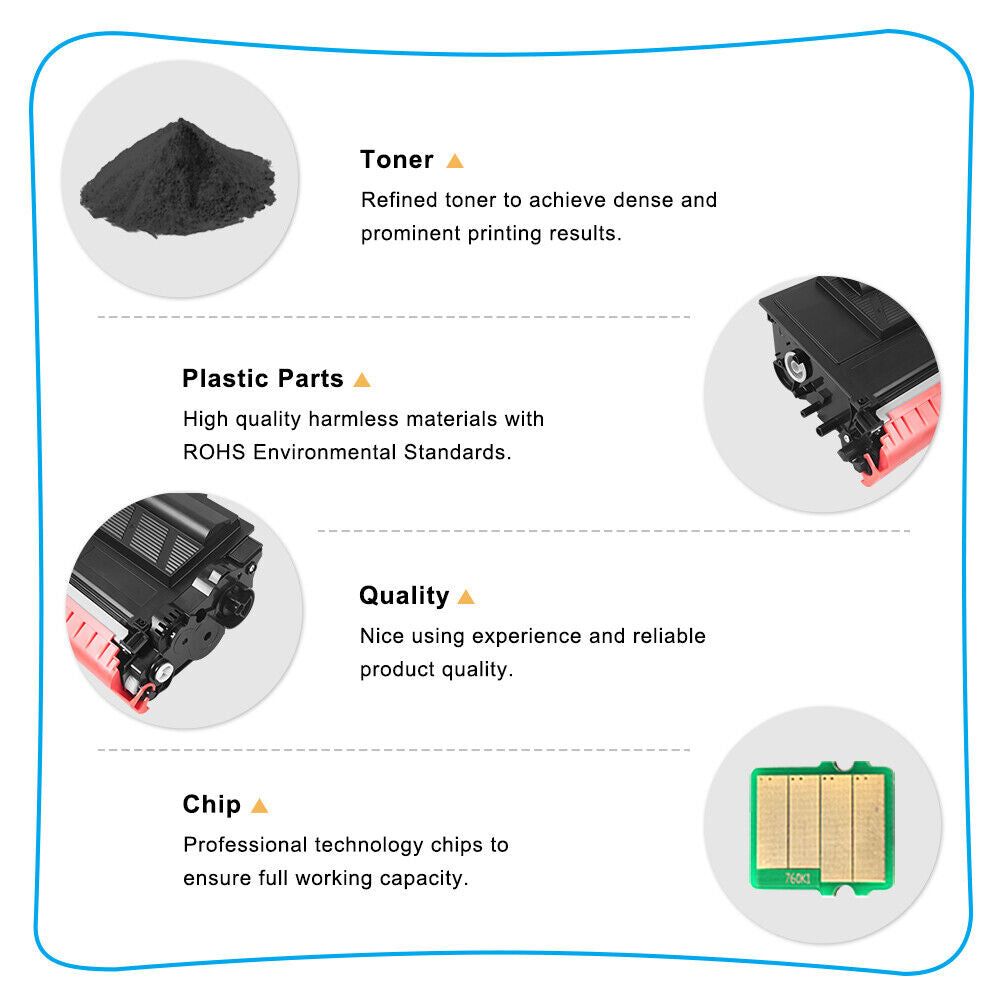 8PK Toner Compatible With Brother TN880 HL-L6200DW MFC-L6700DW DCP-L6600DW L5900