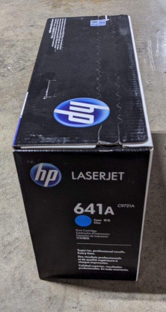 Genuine HP 641A C9721A Cyan Toner Cartridge 8K Page LaserJet 4600 4610 4650 NEW