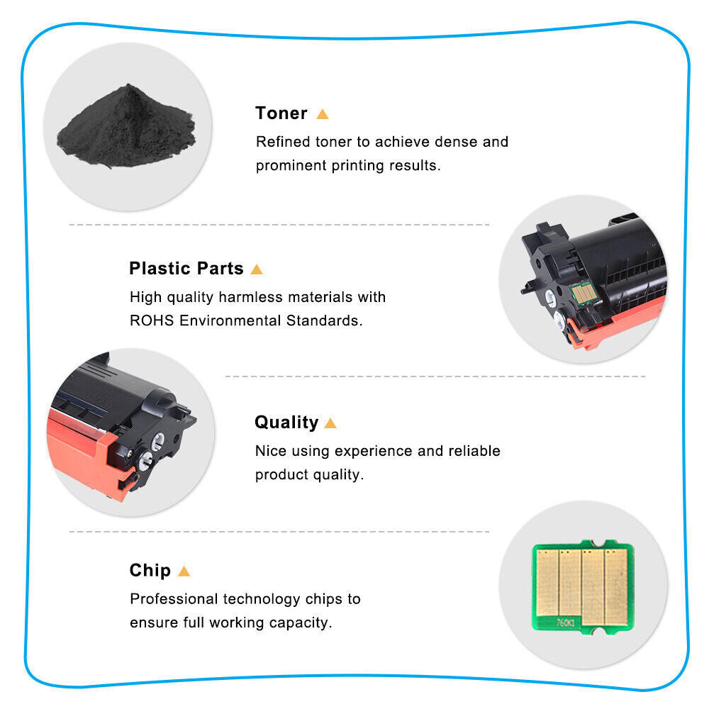 8PK TN760 Toner Cartridge for Brother TN730 MFC-L2710DW DCP-L2550DW HL-L2390DW