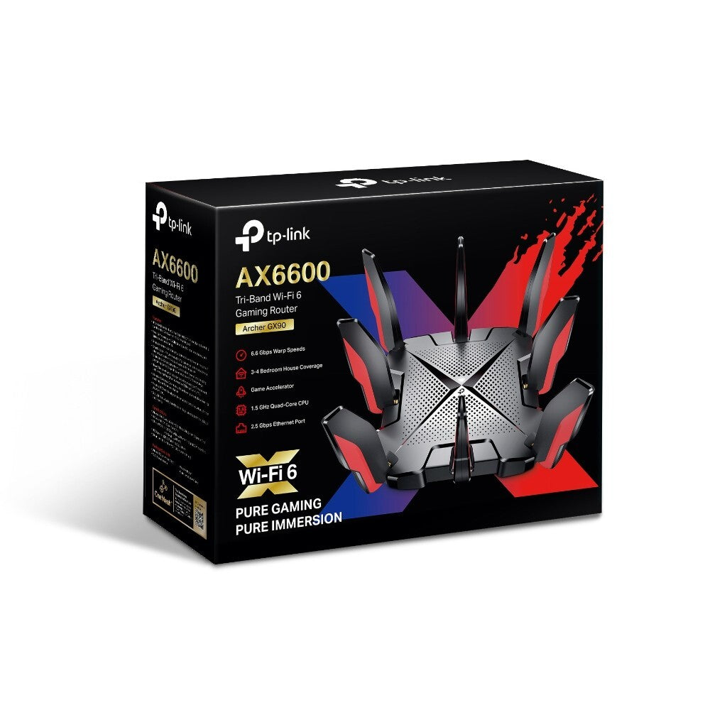 TP-Link Archer GX90 | AX6600 Wireless Tri-Band Gigabit MU-MIMO Gaming Router