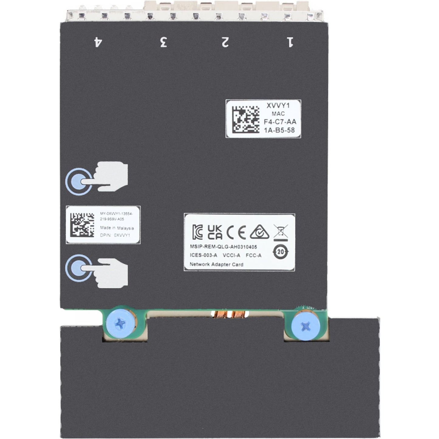 Dell Qlogic FastLinQ QL41164 Quad Port 10Gb SFP+ rNDC (XVVY1)
