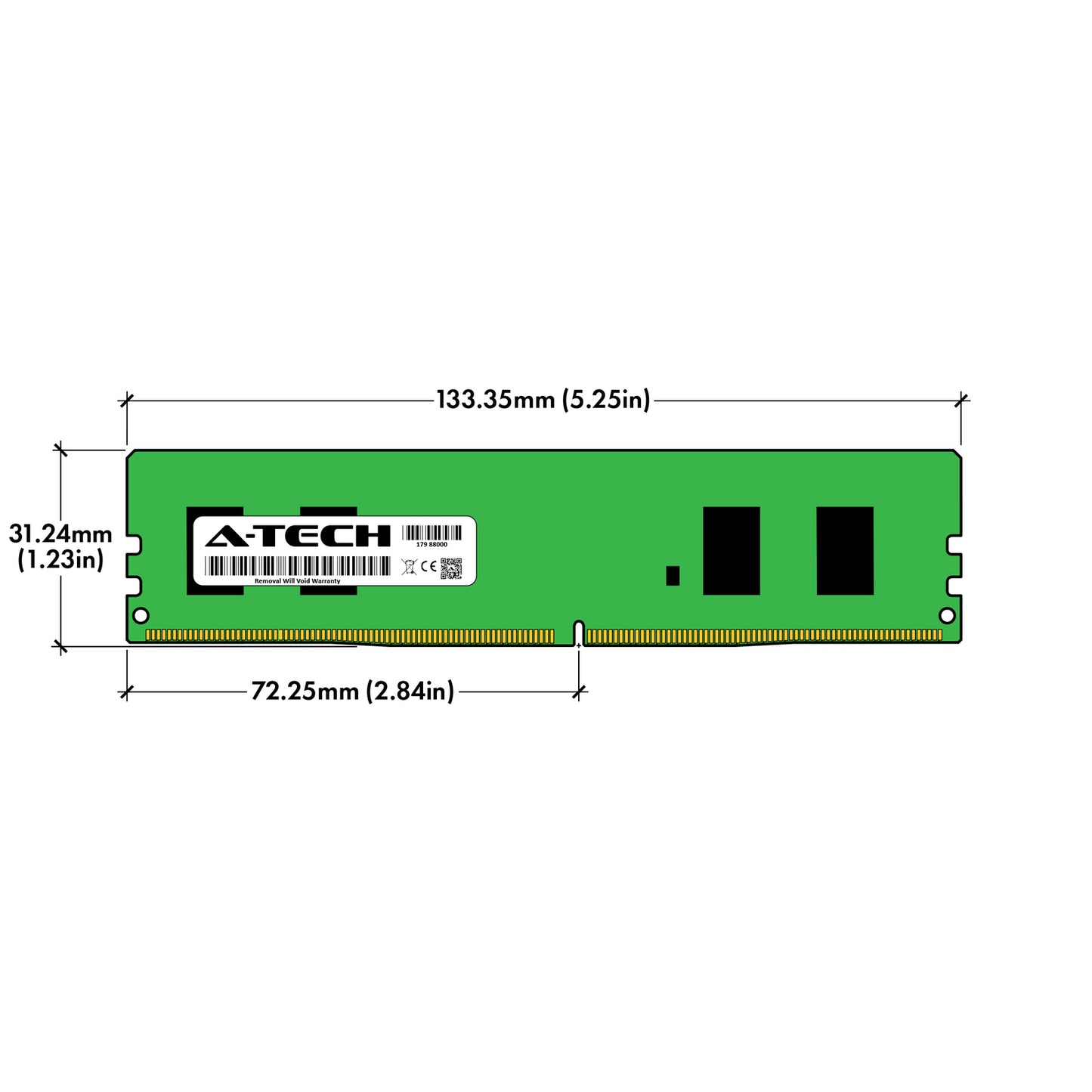 4GB DDR4 PC4-19200 DIMM (Hynix HMA851U6DJR6N-UH Equivalent) Desktop Memory RAM