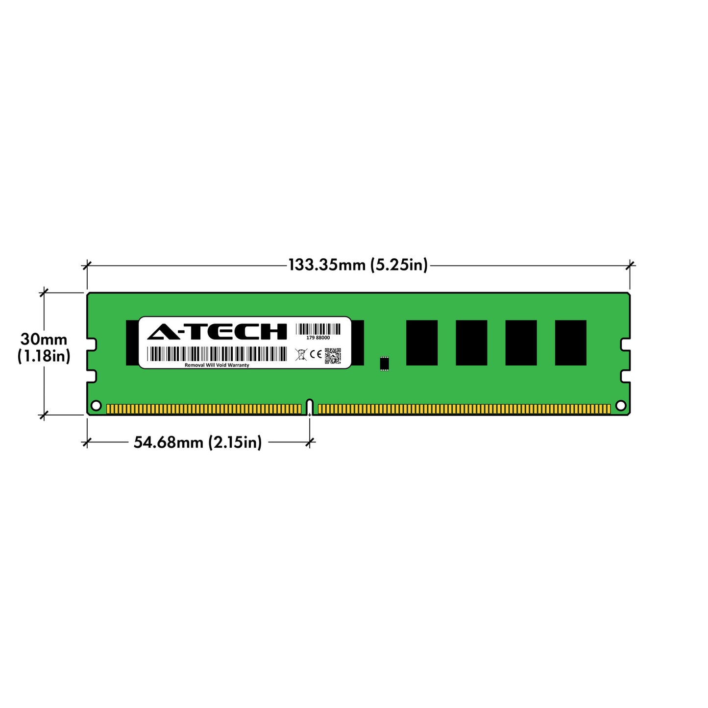 A-Tech 12GB 3x 4GB PC3-14900E ECC Unbuffered DDR3 1866MHz DIMM Server Memory RAM (NOT FOR HOME PC)