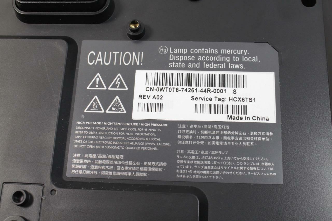 Dell 1510X Projector 3500 Lumens HDMI 2100:1 1080p 1024x768, 318 No Lamp