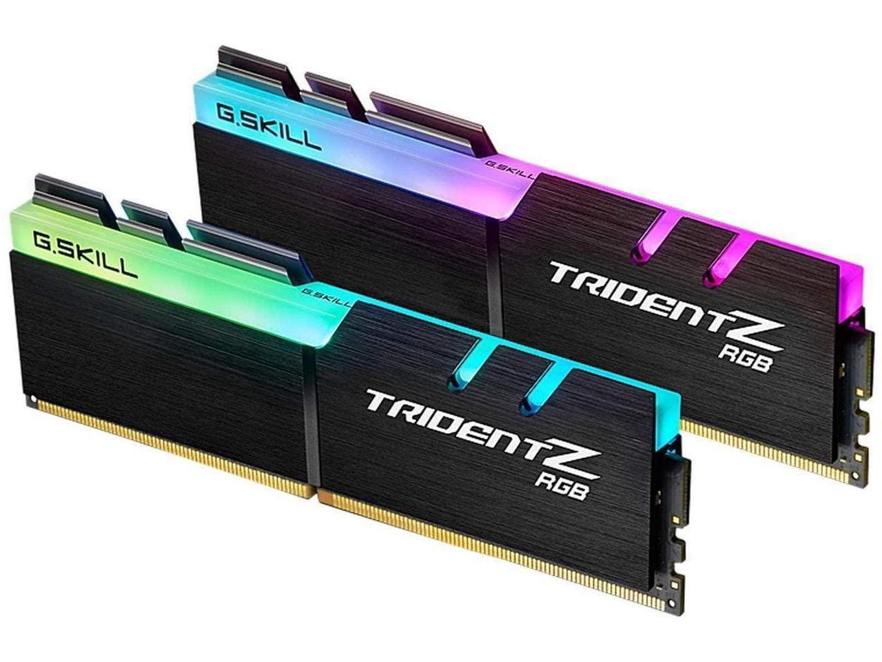 G.SKILL Trident Z RGB (For AMD) 16GB (2 x 8GB) DDR4 3600 (PC4 28800) Intel XMP