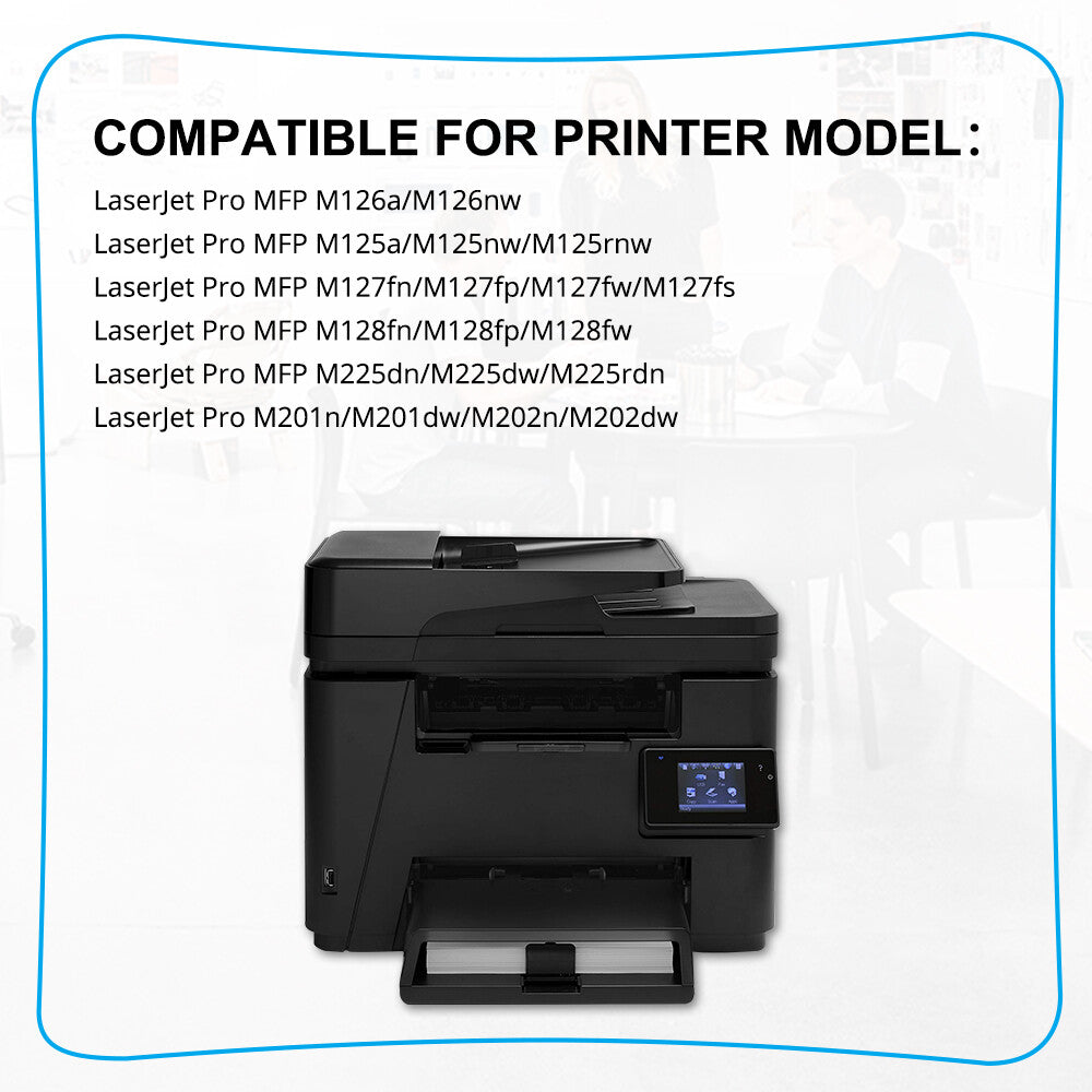 4PK CF283A Toner for HP 83A Toner Cartridges LaserJet Pro M127fn M225dw M127fw