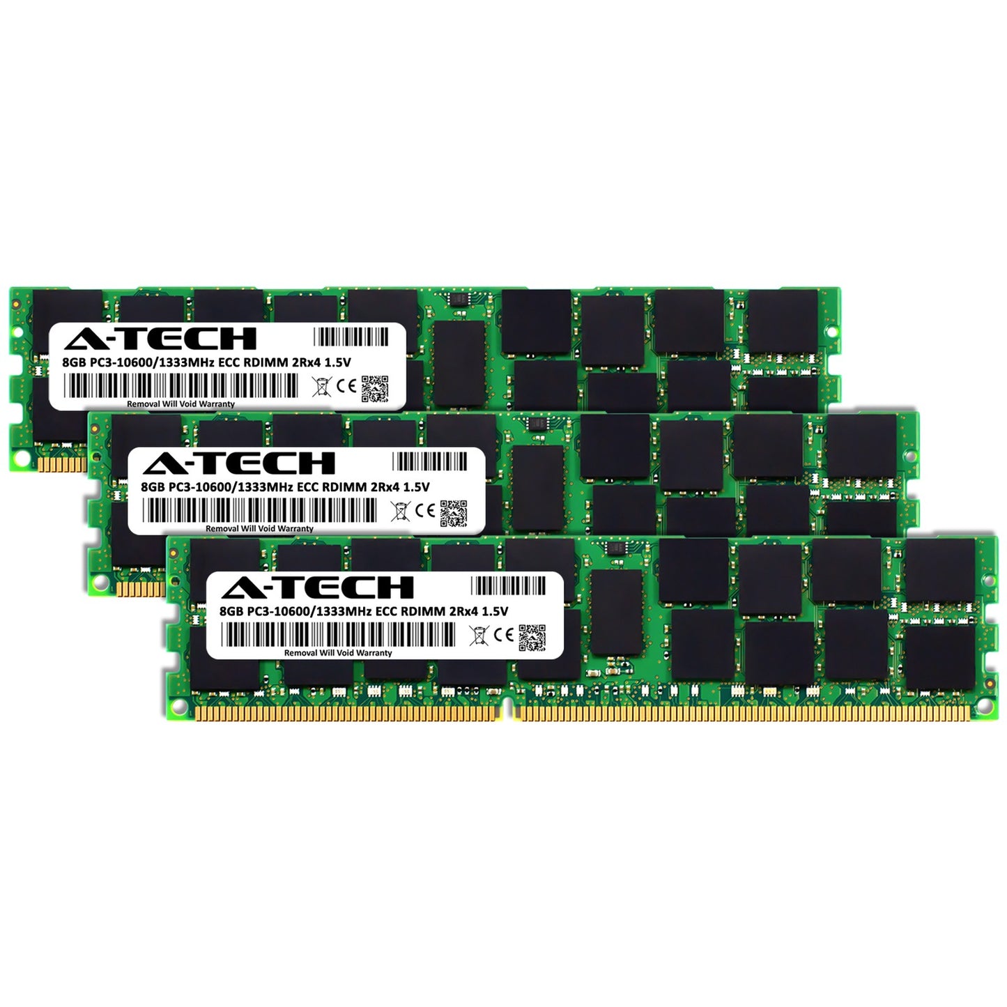 24GB 3x 8GB PC3-10600R RDIMM Dell PowerEdge C6105 C6145 M710HD R815 Memory RAM