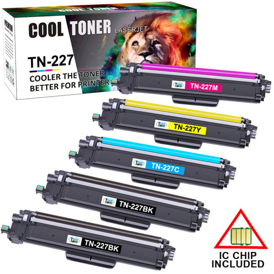 5PK Toner Cartridges for Brother TN227 223 HL-L3270CDW MFC-L3710CW L3750CDW
