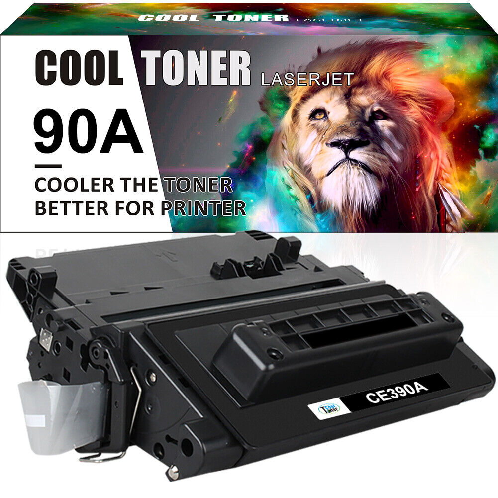1PK 90A CE390A Black Toner Cartridge Compatible with HP Laser M601dn M601n M602n