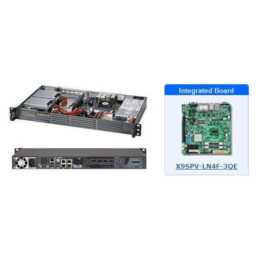 SuperMicro SYS-5017P-TLN4F 1U SuperServer with X9SPV-LN4F-3QE Motherboard