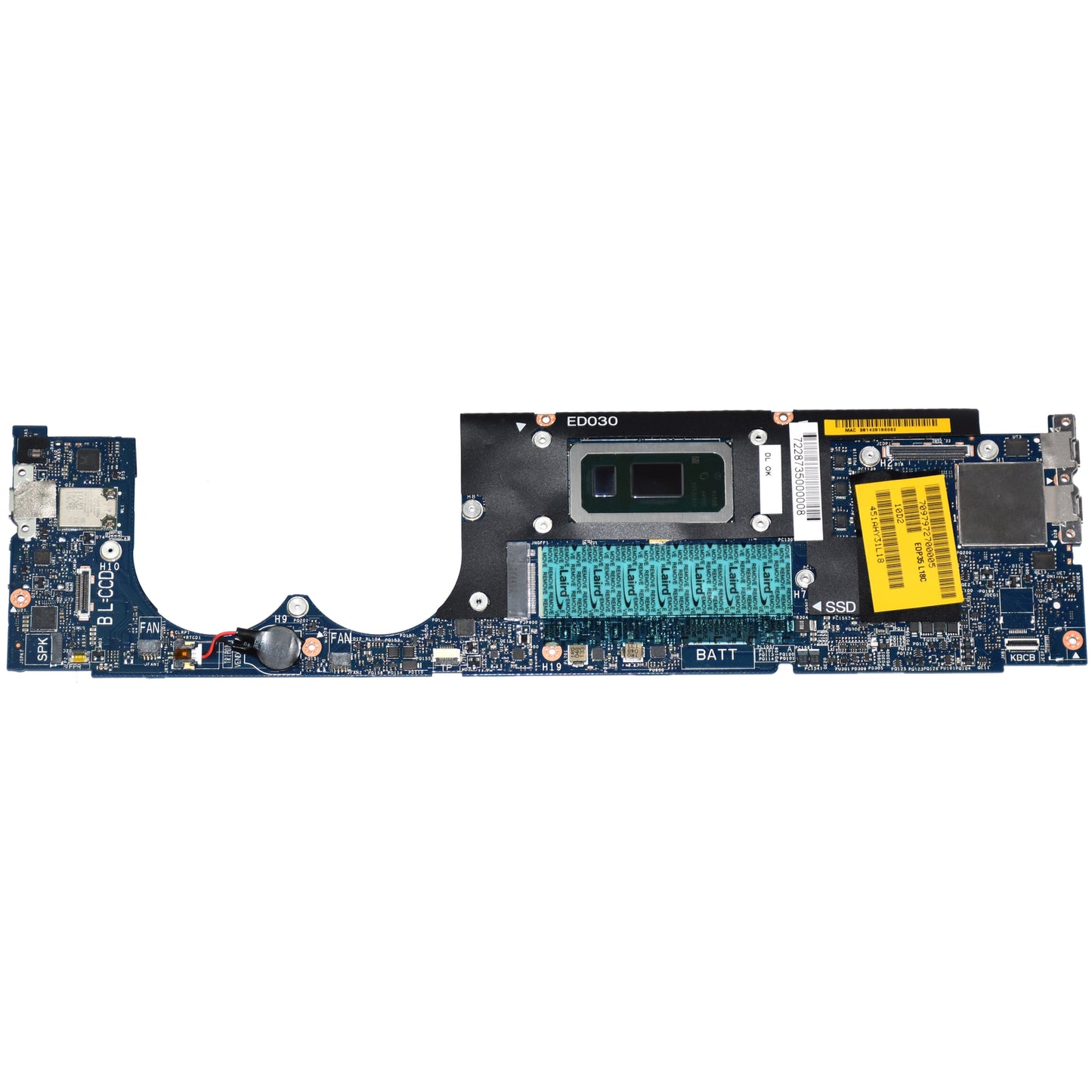 Dell XPS 13 7390 Laptop Motherboard i5-10210U 1.6GHz 4GB RAM LA-H931P JTF5T