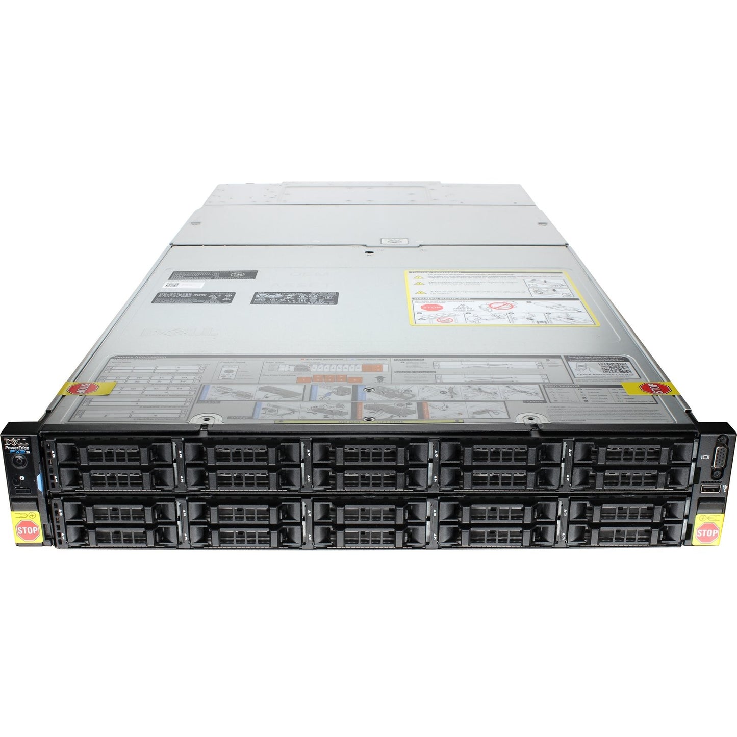 Dell PowerEdge FX2s CTO Blade Full Width 2 Slot 2U Chassis 2x 2000W