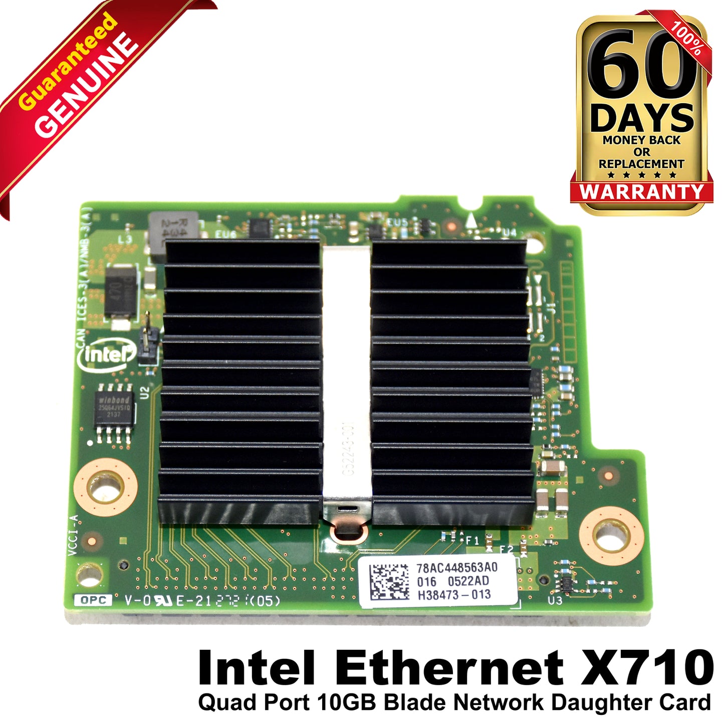Dell EMC PowerEdge Intel X710 10GbE Quad-Ports Blade Network Daughter Card Y348Y