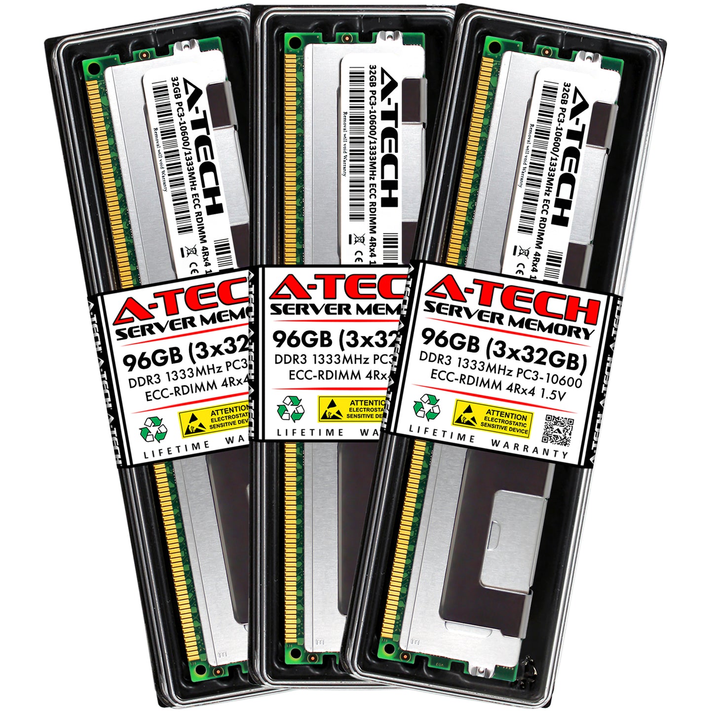 96GB 3x32GB 4Rx4 PC3-10600R HP ProLiant DL360 G6 DL380 G6 ML350 G6 Memory RAM