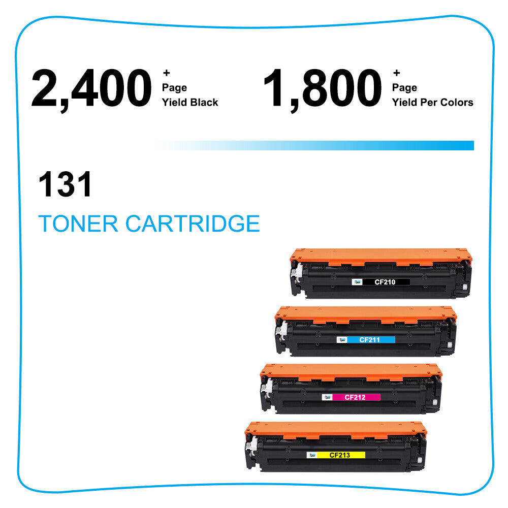 8 PK CF210X 131A Toner Set Compatible with HP LaserJet Pro 200 M251nw MFP M276nw