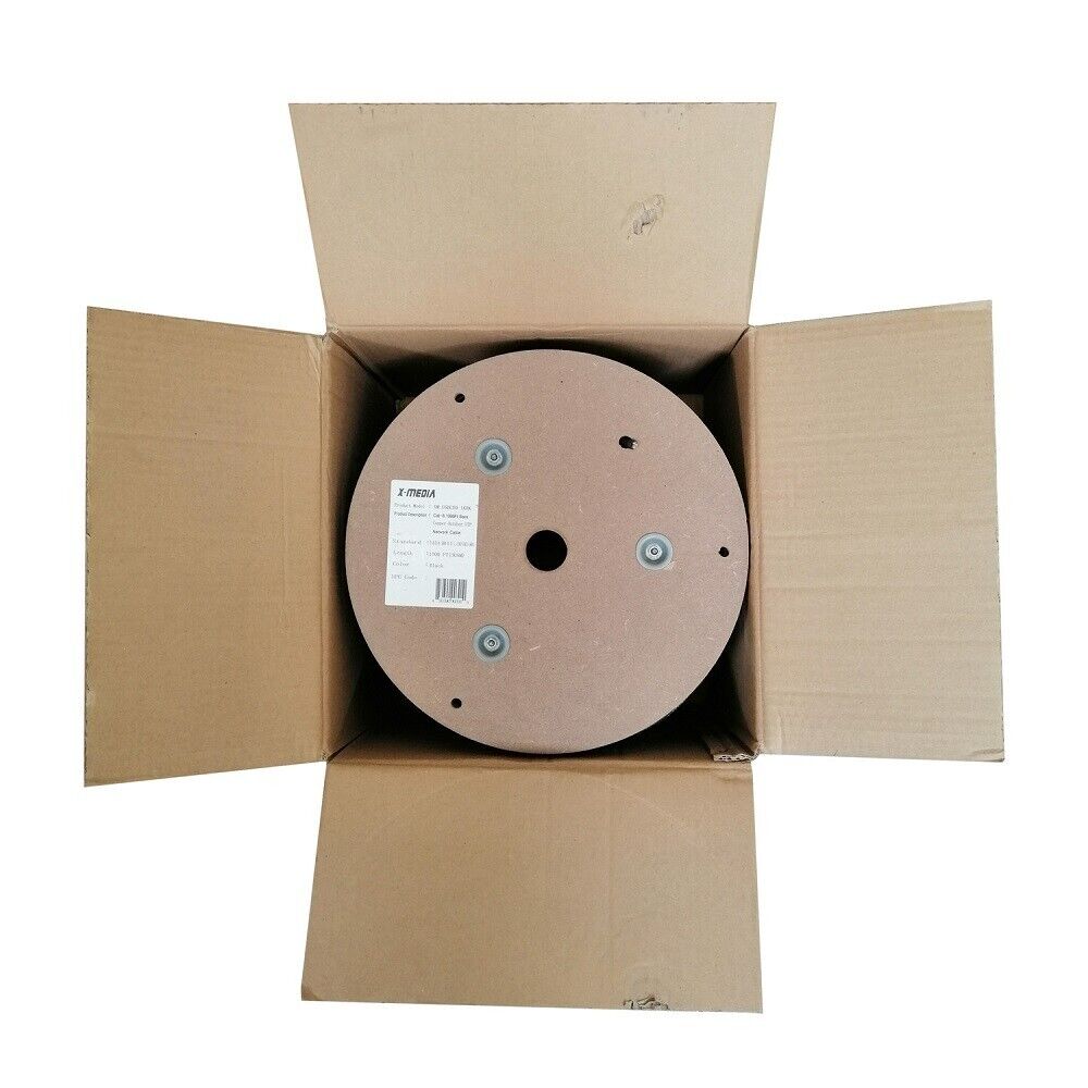 Cat6 1000Ft Bare Copper Cable 23AWG UV UTP Waterproof Outdoor Direct Burial LAN