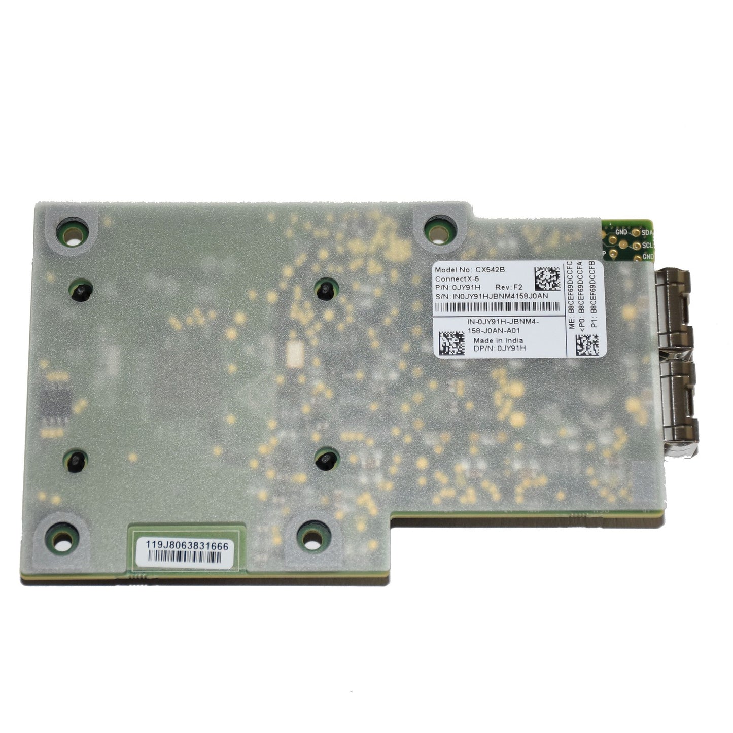 Dell Mellanox CX542B 2-Ports 25GbE SFP28 OCP 2.0 Type 1 Network Adapter JY91H