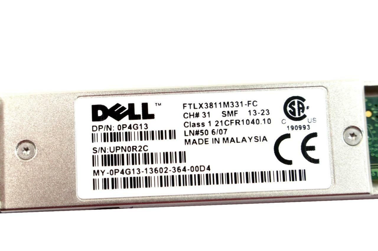 Dell FTLX3811M331-FC 10G 31KM XCVR XFP Fiber Switch Module P4G13