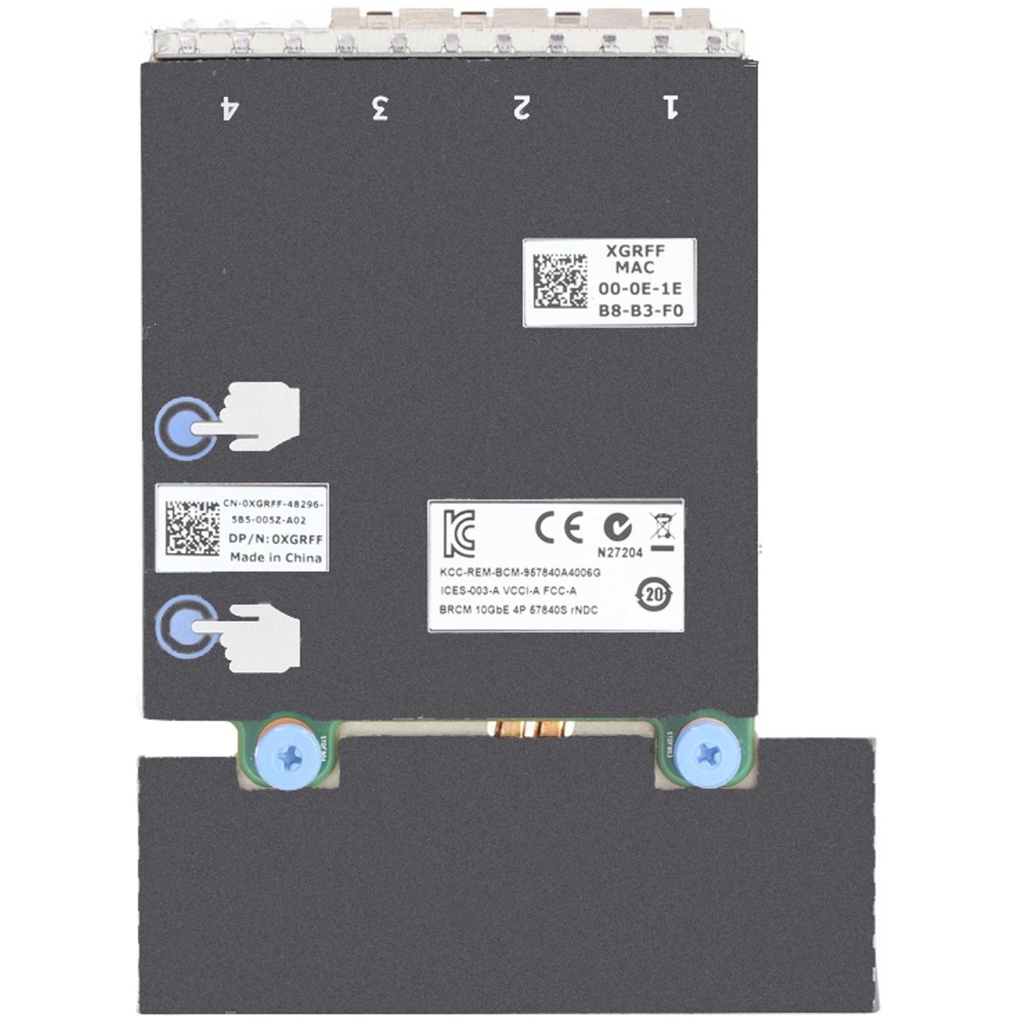 Dell Broadcom 57840S Quad Port 10Gb SFP+ rNDC (XGRFF)