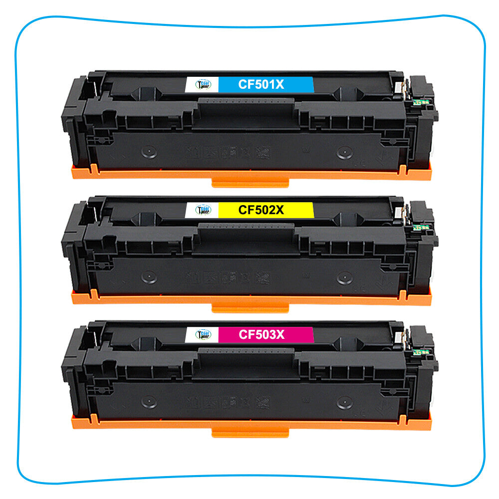 3 202X CF500X Toner Compatible with HP Color LaserJet M281cdw M281fdw M254dn MFP