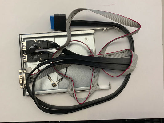 Supermicro MCP-220-00129-0B Black 2x USB3.0/COM port tray in slim FDD bay