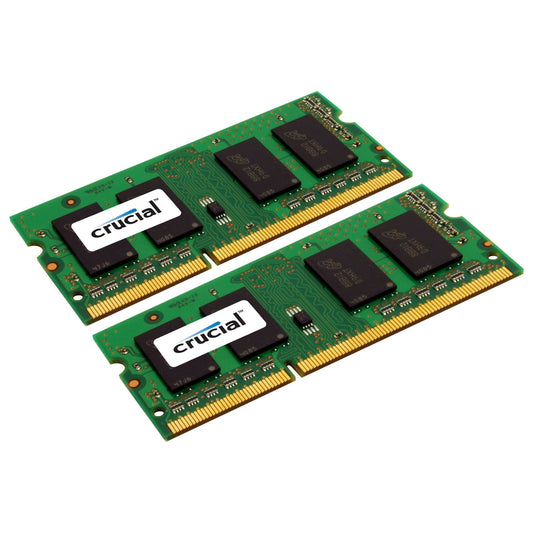 Crucial 8GB Kit 2 x 4GB DDR3 1333 MHz PC3-10600 1.35V Laptop RAM Sodimm Memory