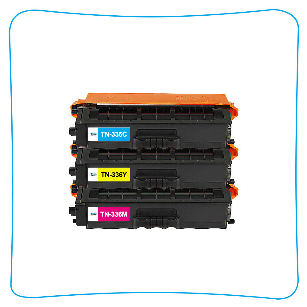 3PK Color TN-336 TN336 Toner For Brother HL-L8350CDW MFC-L8850CDW MFC-L8600CDW