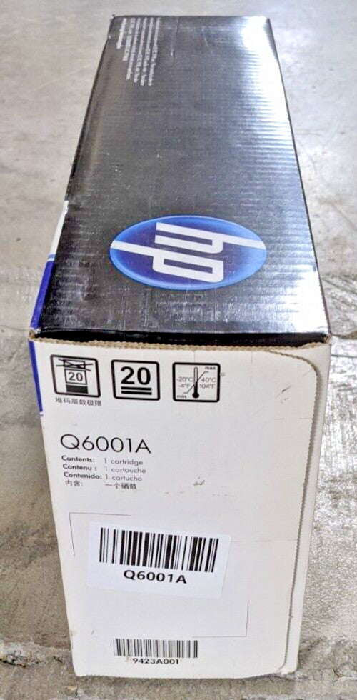 Genuine HP 124A Q6001A Cyan Toner Cartridge 2K Page HP 1600 2600 2605 CM1015 NEW