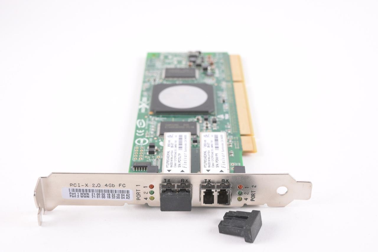 Qlogic QLA2462 4GB Dual Port FC PCIx Network JYGMX FC2410401-20