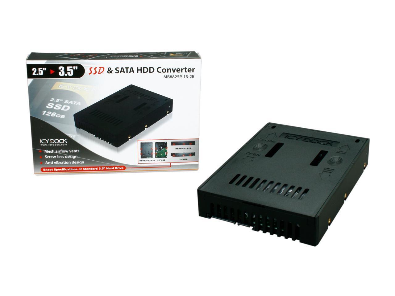 ICY DOCK 2.5" to 3.5" SAS / SATA HDD & SSD Converter / Mount / Kit / Adapter - E (NOT FOR HOME PC)