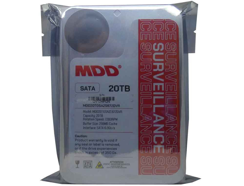 MDD 20TB 7200RPM 256MB Cache SATA 6.0Gb/s 3.5" Internal Surveillance Hard Drive