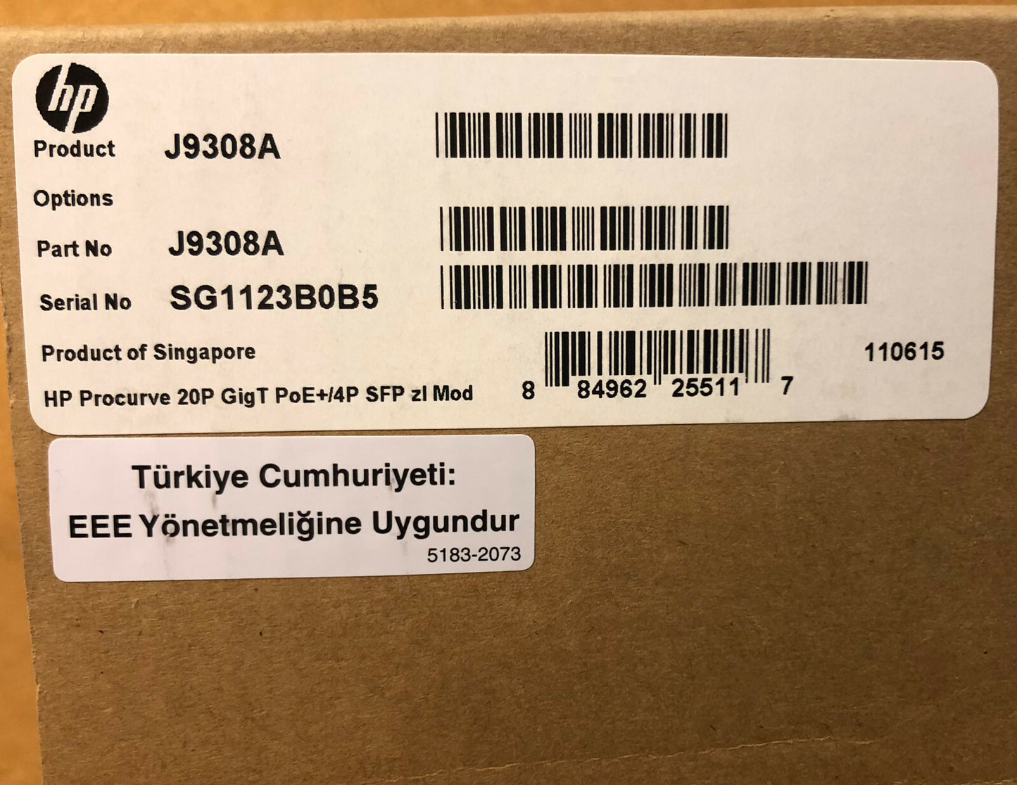 HP 20-Port 10/100/1000 Gigabit PoE+4-Port Mini-GBIC zl Module 20x RJ45 4x SFP
