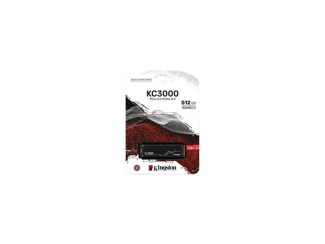 Kingston KC3000 M.2 2280 512GB PCIe 4.0 x4 NVMe 3D TLC Internal Solid State Dri