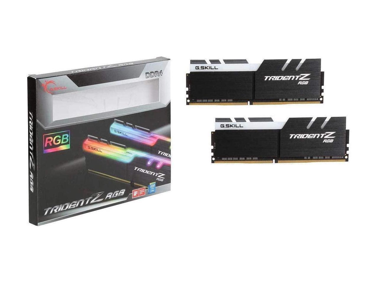 G.SKILL Trident Z RGB (For AMD) 16GB (2 x 8GB) DDR4 3600 (PC4 28800) Intel XMP