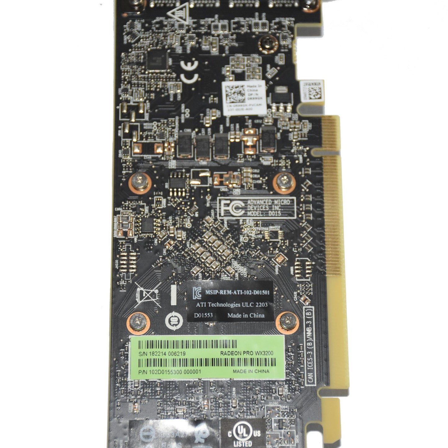 Dell AMD RADEON Pro WX 3200 4GB GDDR5 PCI Express 3.0 x16 Graphic Card R99GK