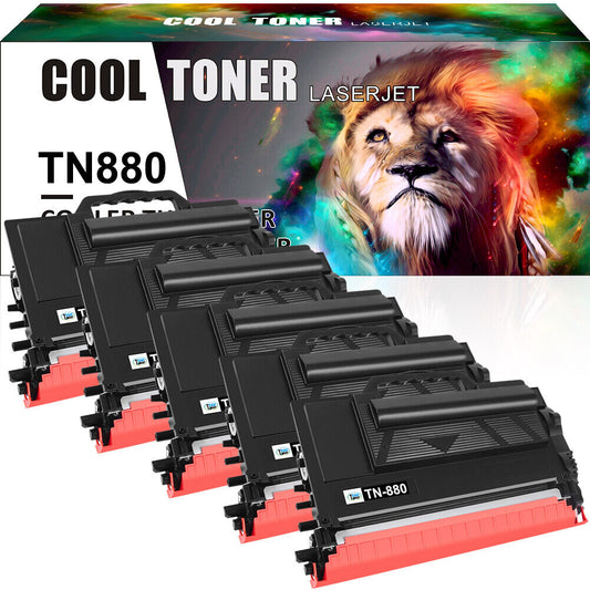 5PK TN880 Toner Compatible with Brother HL L6200DWT L6200DW L6300DW MFC-L6700DW