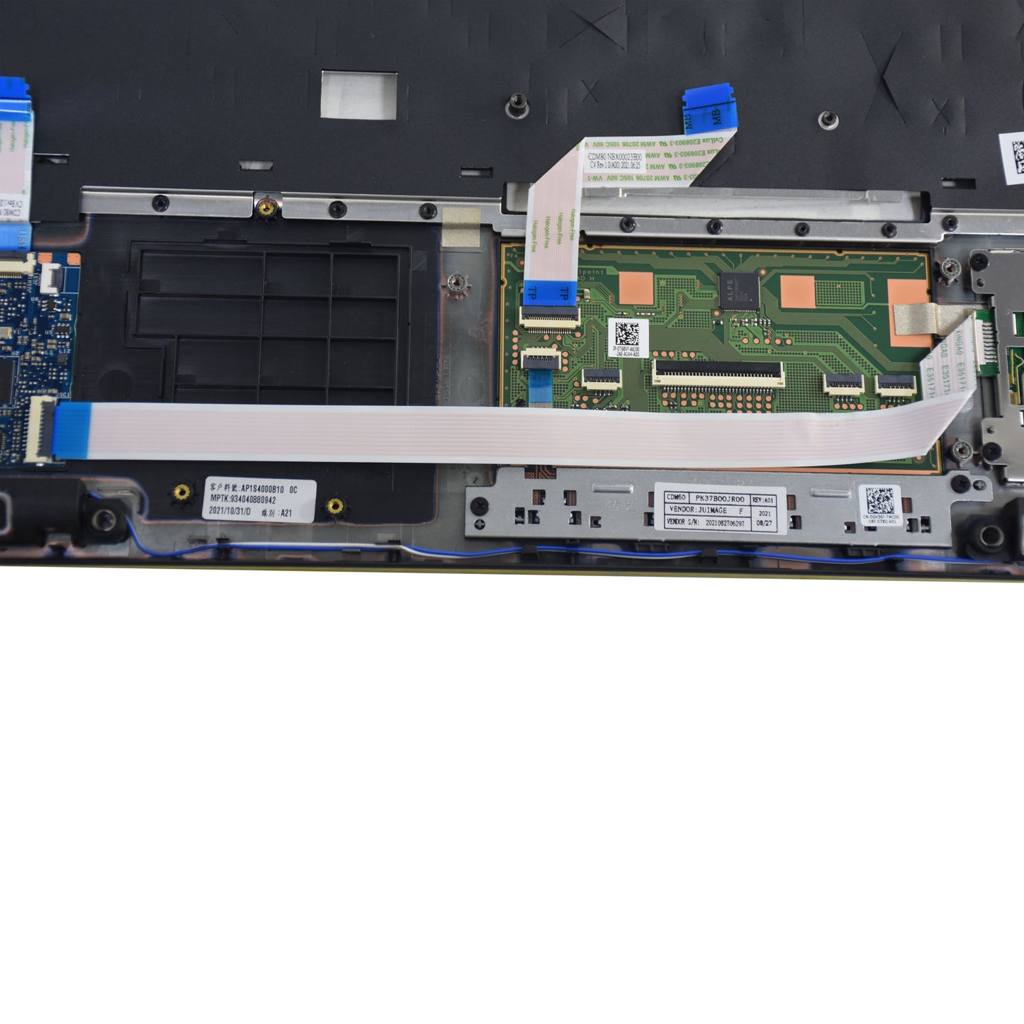Dell Latitude 5580 Precision 3520 Palmrest Touchpad Assembly and SC Reader P9JJV