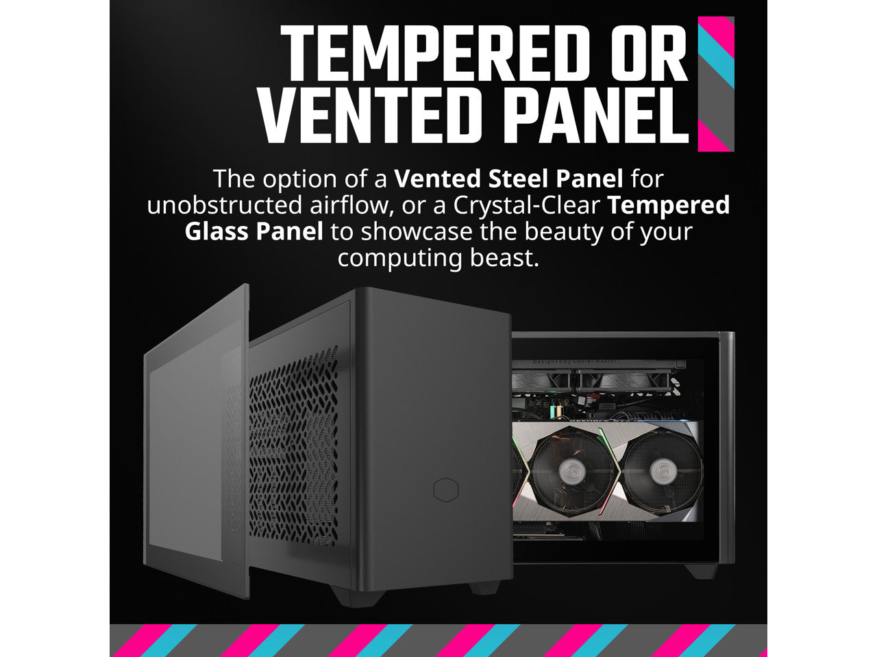 Cooler Master NR200P V2 Mini-ITX 18L PC Case, Top-Mount 240mm|280mm Liquid Coole