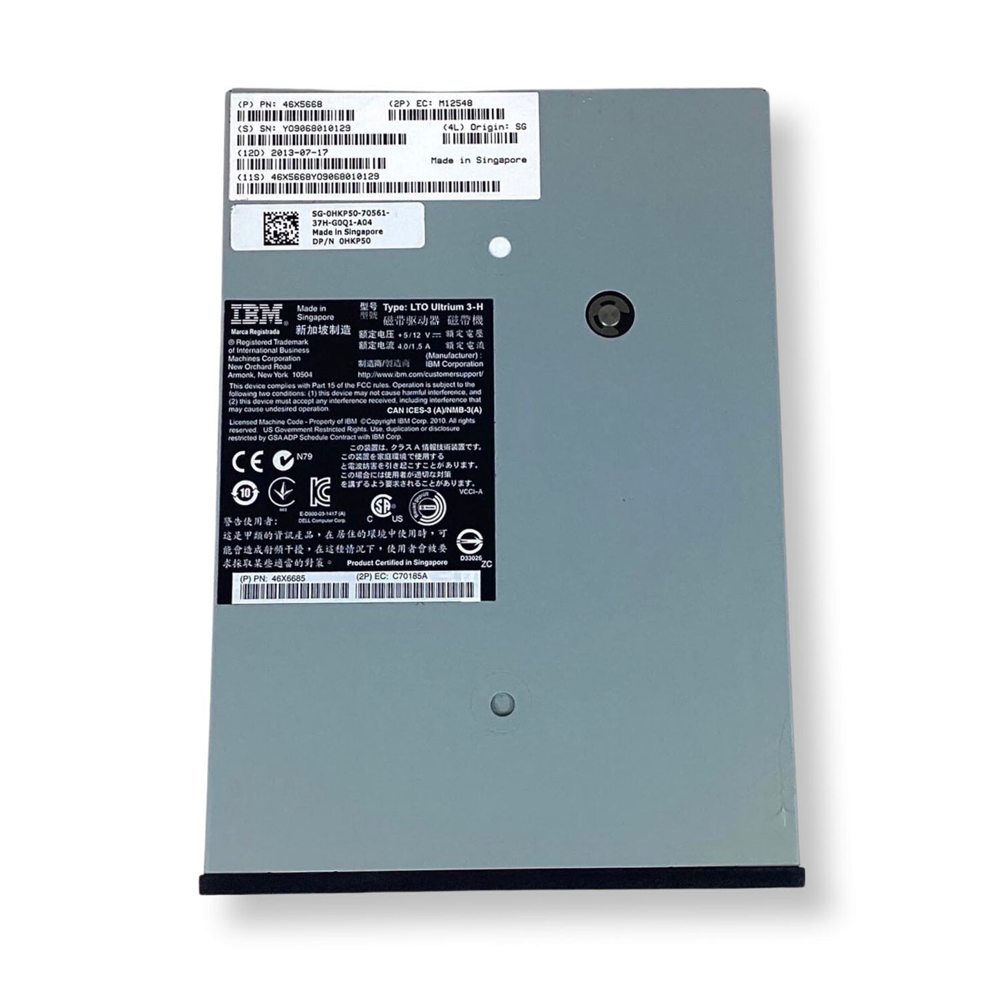 Dell 400GB/800GB Compressed LTO-3 SAS HH V2 Tape Drive 0HKP50 HKP50 46X5668 (NOT FOR HOME PC)